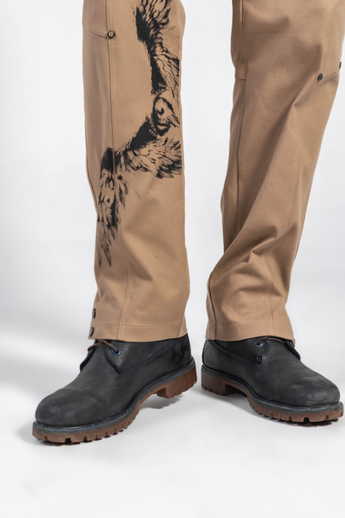 Pantalón caqui en mezcla de algodón y spandex - Image 2