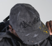 No end distressed a/w cap